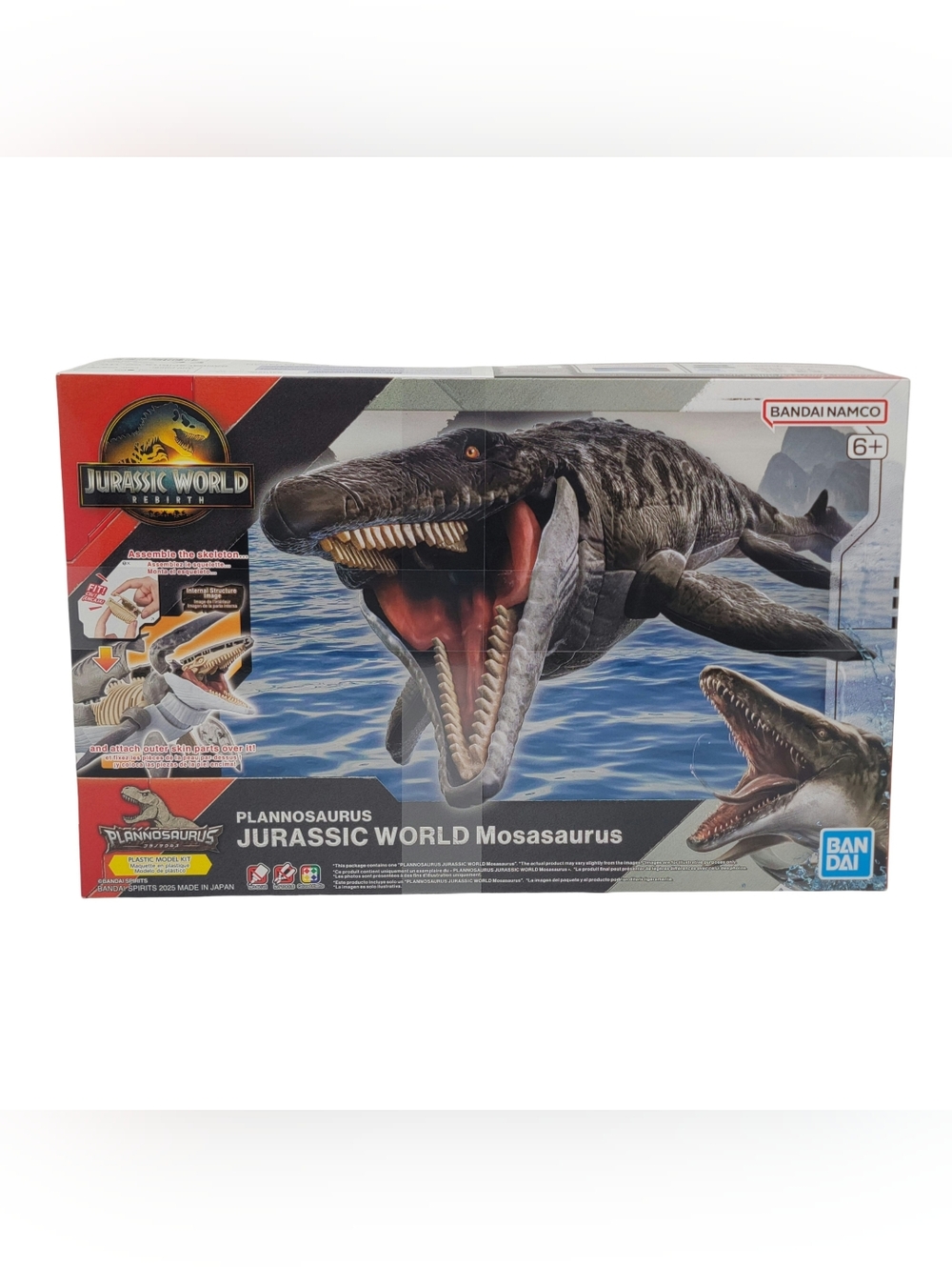 Jurassic World Rebirth Mosasaurus Plannosaurus Dinosaur Model Kit Bandai